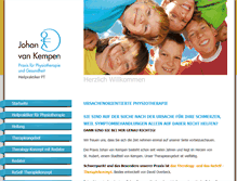 Tablet Screenshot of physiopraxis-kempen.de